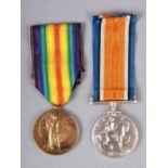 A WWI pair awarded to 'AEHM Searle Boy's Royal Navy J.70298', comprising British War and Victory