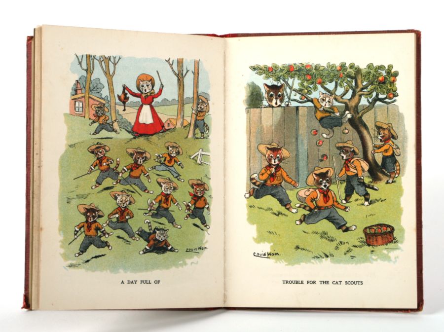 Wain (Louis) - The Cat Scouts, A Picture Book for Little Folk - verses and tales by Jessie Pope, - Image 2 of 3