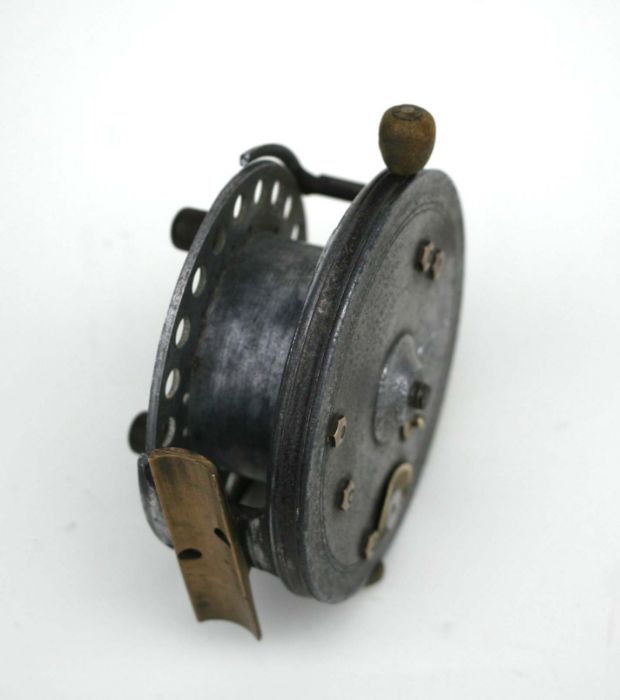 A Hardy Bros Super Silex 4 inch fishing reel, patent no: 242045 & 9261 (a/f). - Image 3 of 3