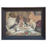After Charles Burton Barber - Suspense - from the Pears Soap advertisement, oil on canvas, framed,