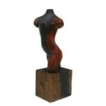 A Shio limited edition study of a female torso, numbered 15/45, overall 37cms high.