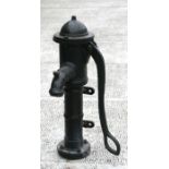 A Victorian cast iron water pump, approx 68cms high.