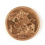 A Queen Victoria 1900 gold full sovereign.