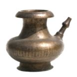 A 19th century bronze Mughal lota / ewer, 16cms high.