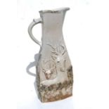 A Peinn Mor large Studio pottery jug decorated with a stag, 47cms high.