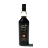 A scarce miniature bottle of Loch Dhu, the Black Whisky 10-year old single malt (20cl).