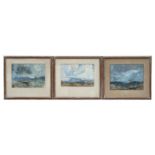 Julian Phipps (mid 20th century British school) - three landscape scenes, all signed and dated '