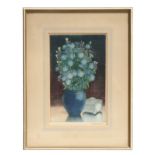 E Sharland (modern British) - Still Life of Flowers in a Vase - artist's proof lithograph, signed in