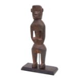 African Art / Tribal Art: a Mbanza Congo standing male figure, label to verso 'Mbanza (Budjala)