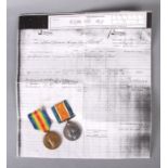 A WWI pair awarded to 'Telegrapher P I Stone Royal Navy M224/6807', comprising British War and