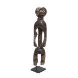 African Art / Tribal Art: a Mumuye (Lagalagana) standing figure with two heads, mounted on a