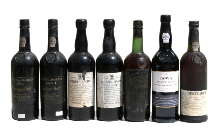 Seven bottles of vintage Port comprising two Bucktrout & Co. Ltd 1984 Crusted Port; two Croft & Co