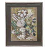 Bloomsbury Group Circle - Still Life of Flowers in an Urn - signed 'Rob' and dated 17.6.46,