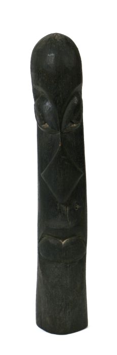 African Art / Tribal Art: a carved wooden totem, 68cms long.