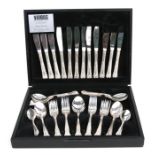 A Viners canteen of Kings Royale pattern cutlery.