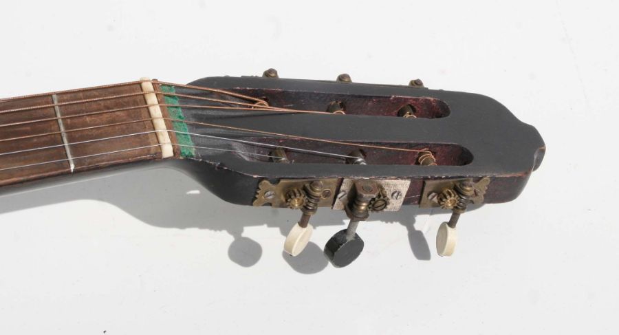 An early 20th century six-string Spanish acoustic guitar with makers label for Alfredo Albertini, - Image 9 of 9
