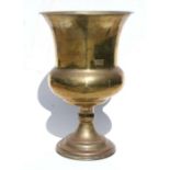 A large brass goblet/jardiniere 54cm high