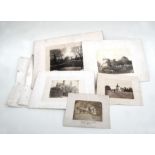 A small collection of Victorian photographs depicting Bedfont Church, Middlesex, comprising