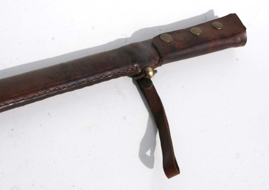 A Japanese Samurai Katana sword in WWII fittings, the blade thought to be earlier and with - Image 13 of 13