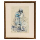 Constant Anton Nieuwenhuys (Dutch 1920-2005) - Life Study of a Male Figure - mixed media, signed