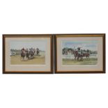 Stanley Keen - limited edition coloured horse racing print, numbered 829/850, signed in pencil to