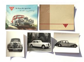 A quantity of Alvis 3 litre sales brochures, press photographs and ephemera covering all models