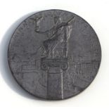 A Stockholm 1912 Olympic Games pewter participation medallion, 5cms diameter.