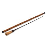 A cane shafted sword stick with a 55.5cms (21.875ins) square section blade . Makers name to the