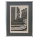 After Stuart Walton - Gas House Street - limited edition etching, numbered 129/275, signed in pencil