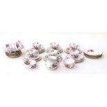 A quantity of Royal Crown Derby Derby Posies pattern tea wares.