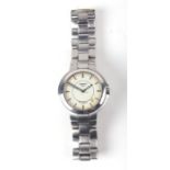 A Tissot Powermatic 17-jewel auto quartz gentleman's wristwatch, the white dial with baton