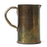 A trench art jug engraved 'EL-Mugga 13-11-17, El-Abu-Shusha 15-11-17, Palestine 1917', 13cms high.