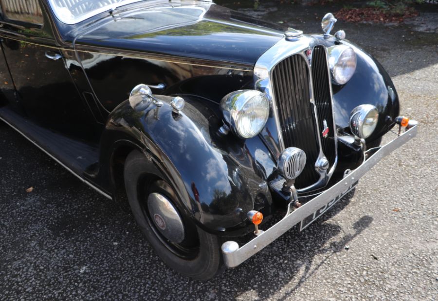 A 1947 Rover 12 P2 saloon, registration no. YSJ 181, chassis no. R7211801, engine no. 7212147, - Image 6 of 20