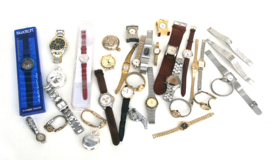 A quantity of ladies fashion watches to include Swatch, Riccardo, Orlando and others.