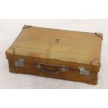 A vintage Army & Navy, London, leather suitcase, 77cms wide.