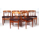 A set of six mid 20th century design teak dining chairs (6).Condition ReportThere is general wear to