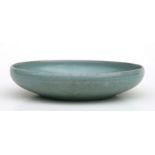 A Chinese celadon glazed shallow dish or brush washer, 19cms diameter.Condition ReportGood condition