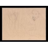 Ricardo Cinalli (Argentinian b1948) - a pencil sketch of an amorous couple, signed and dated '78