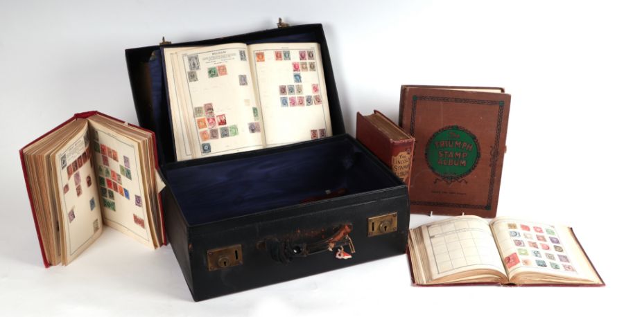 Five stamp albums containing 19th and 20th century GB and World stamps to include Penny Reds, - Image 2 of 2