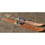 Two Kathro vintage water ski's (2).