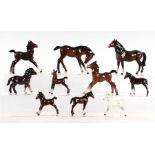 A collection of ten Beswick horses and foals (10).