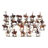 A collection of fifty Del Prado Napoleonic War cavalry lead soldiers (24).