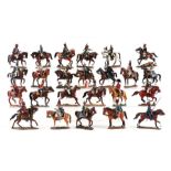 A collection of twenty four Del Prado Napoleonic War lead cavalry figures (24).