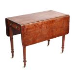 A Victorian mahogany Pembroke table,