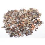 A quantity of world and old British mixed coinage, approx 4kg.