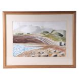 Michael Cullimore (b1936) - Coastal Landscape Scene - signed lower left, watercolour, framed &