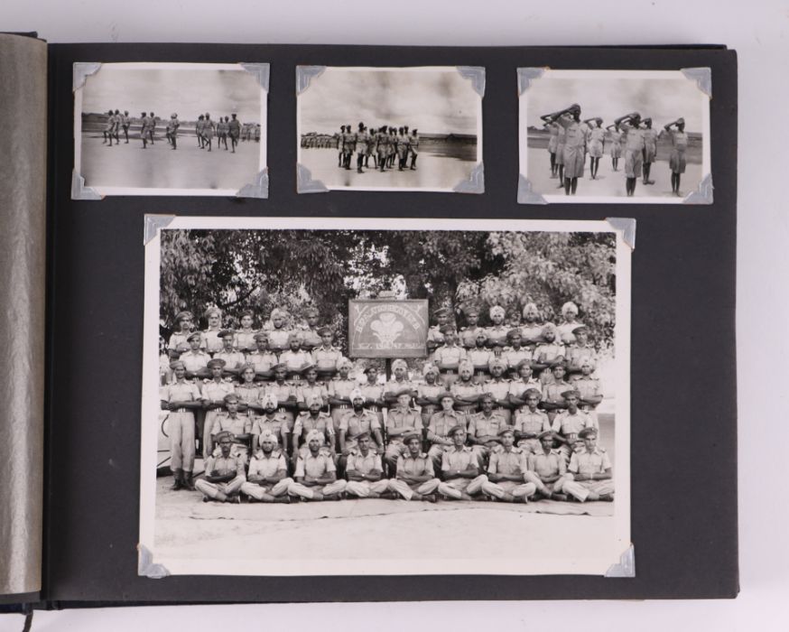 An Indian military photograph album, various scenes and regiments including Bengal S & M Regiment,