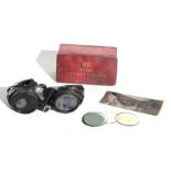 A pair of British Oxygen Co Ltd (BOC) Bocal welders goggles with spare lenses, in original tin