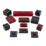 A group of vintage jewellery boxes