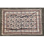 An Iranian Esfahan traditional cotton hand printed wall hanging, 140 by 200cms.